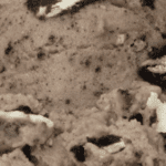 Cookies and cream ice cream close-up.