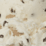 Cookies and cream ice cream close-up.
