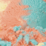 Abstract pastel texture in pink and blue.