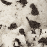 Cookies and cream ice cream close-up.