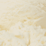 Close-up of creamy vanilla ice cream.