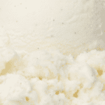 Vanilla ice cream close-up with texture.
